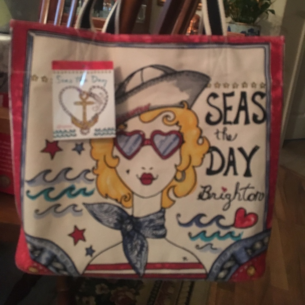 Brighton large canvas tote